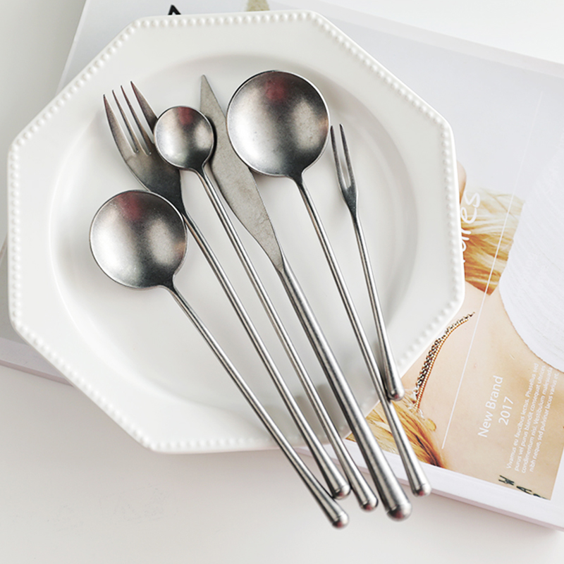 Vintage Collectible Spoons - Retro 304 Edelstahl Besteck Westlichen Abendessen