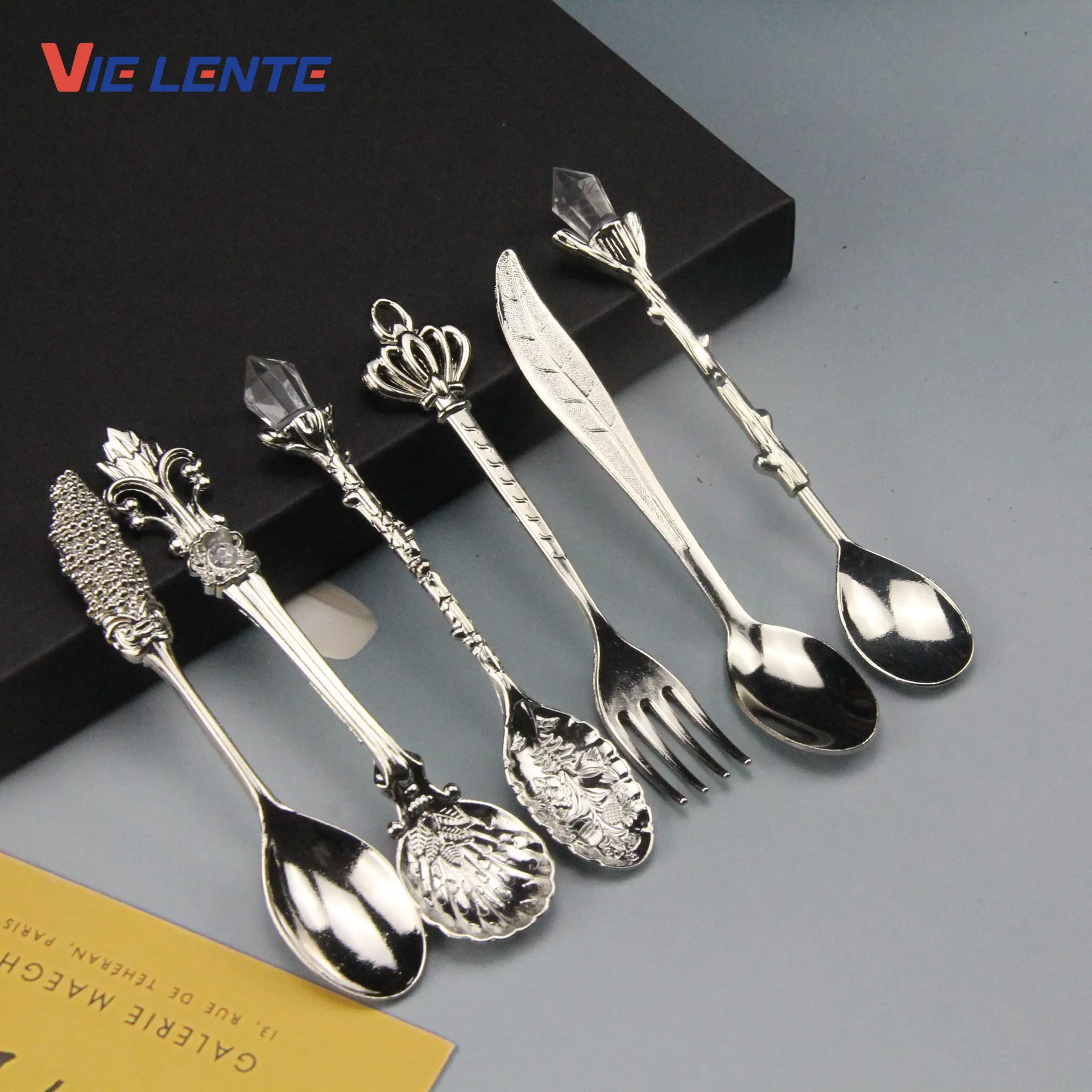 Vintage Collectible Spoons - 6 teile/satz Eis Löffel Marmelade Löffel