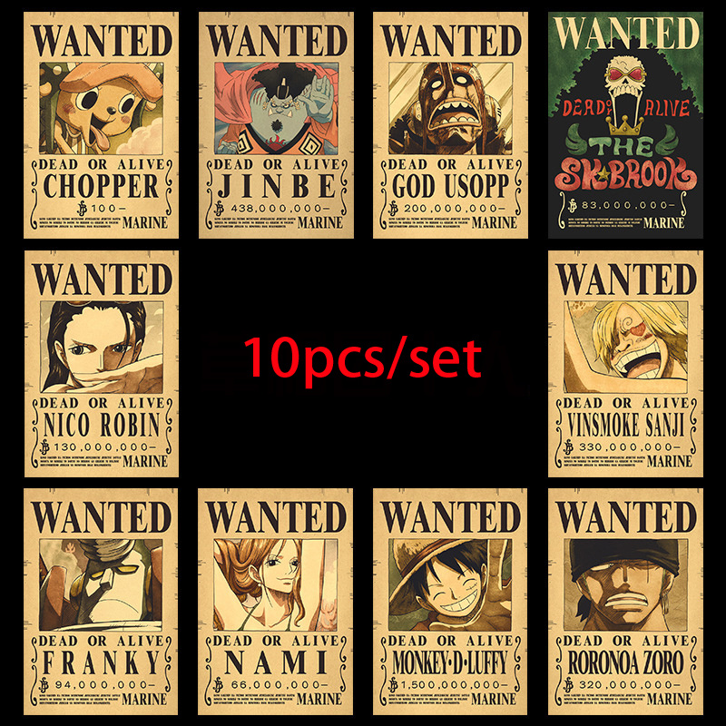 Vintage Collectibles Toys - 10 Stück Anime One Piece Luffy