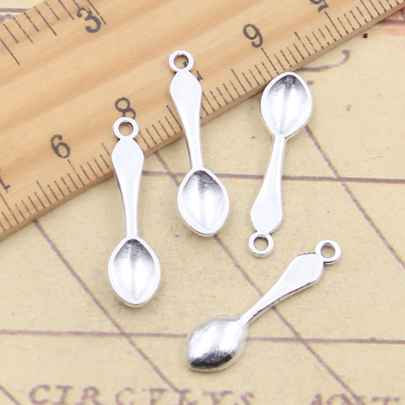 Vintage Collectible Spoons - 30 stücke Charms Küche Kochlöffel 26x7mm