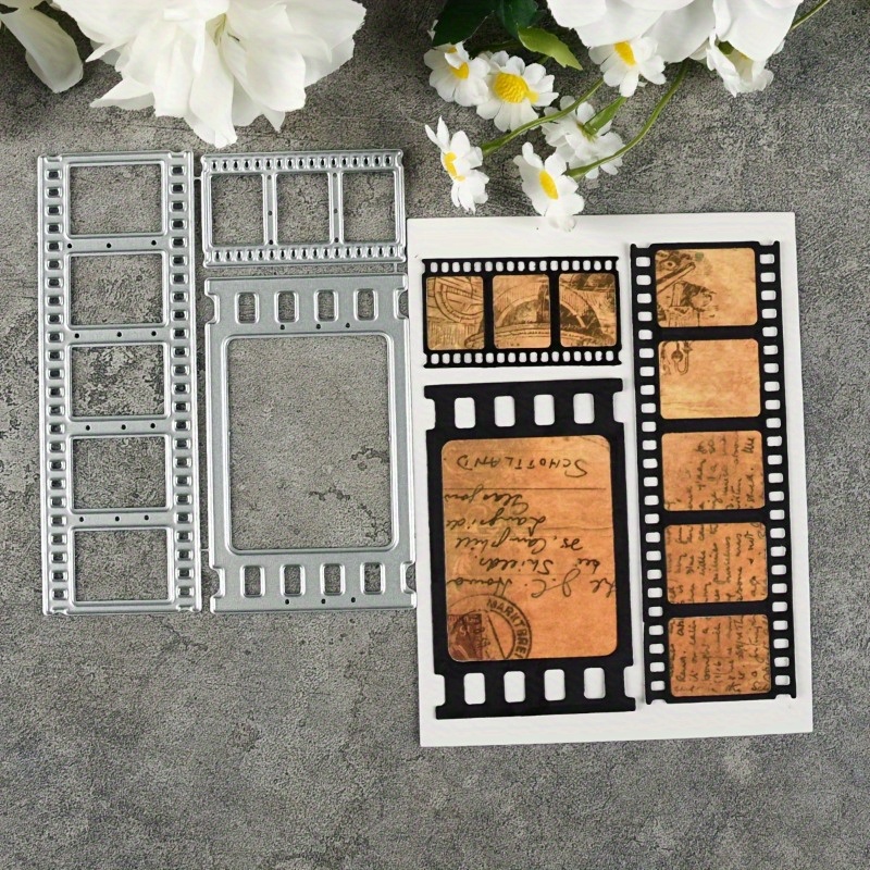 Collectible Vintage Tools - 1 Stück Stahl-Filmstreifen-Schablonenform – Vintage-Film mit