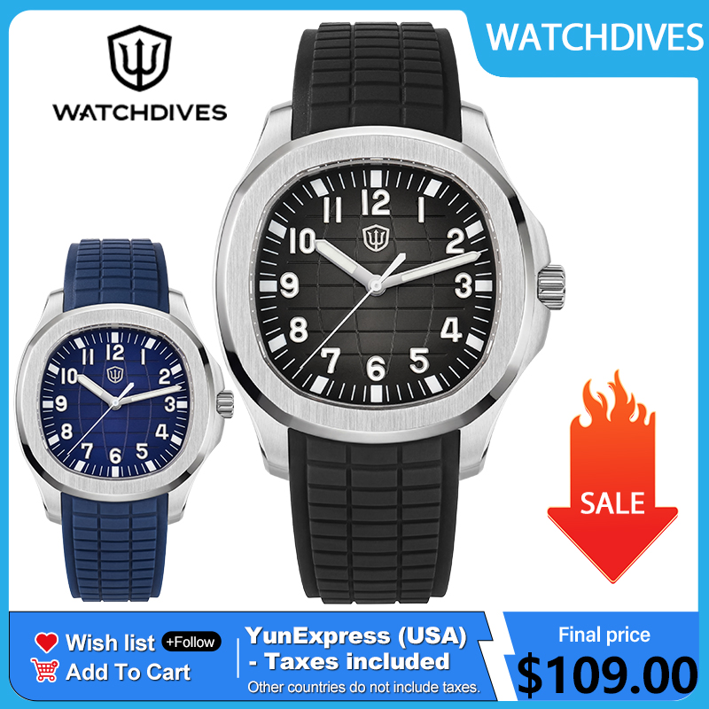 Vintage Collectible Watches - Watchdives WD008 38 mm Taucheruhr für