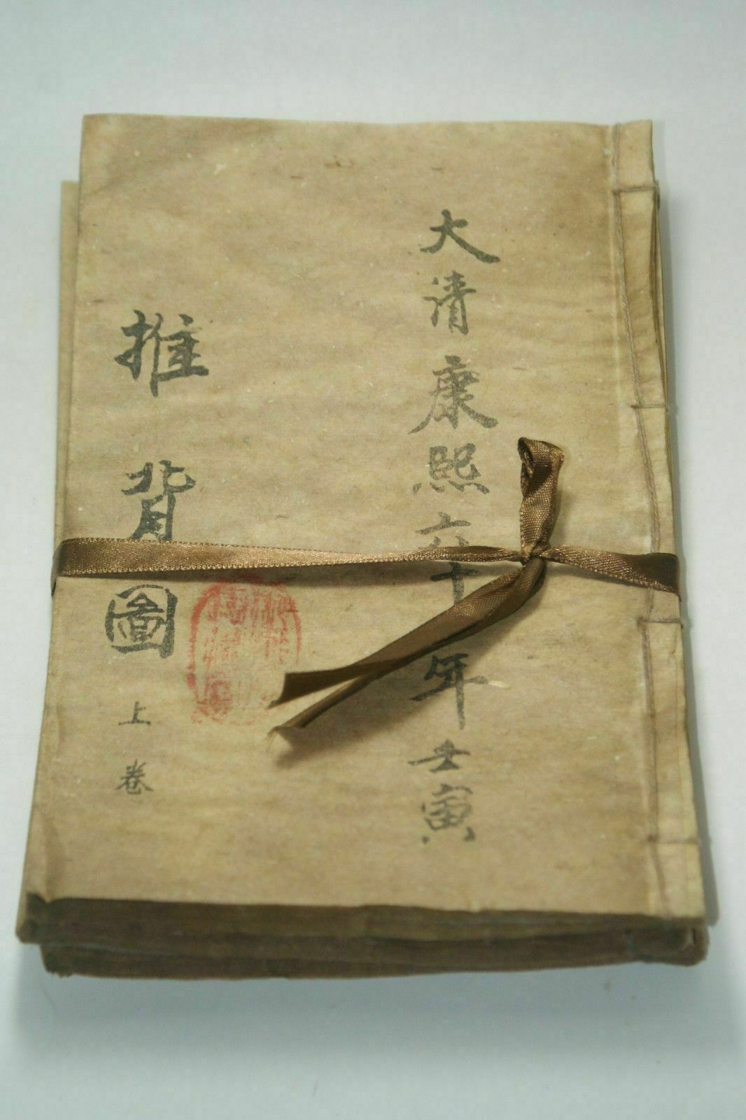 Vintage Collectible Books - Handgemaltes altes chinesisches altes Buch „Push