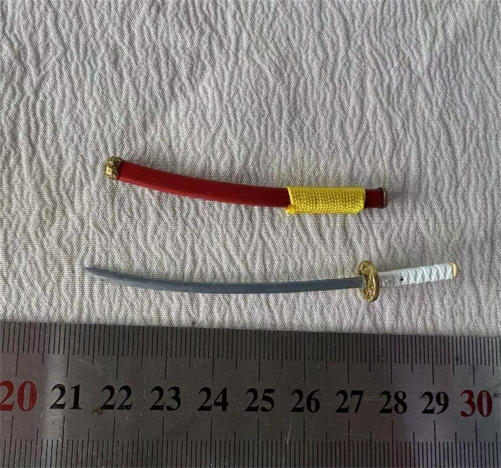 Vintage Collectible Knives - 1/12 Soldatenpuppe, Vintage-Kriegermesser, Spielzeugmodell, Holster, nicht