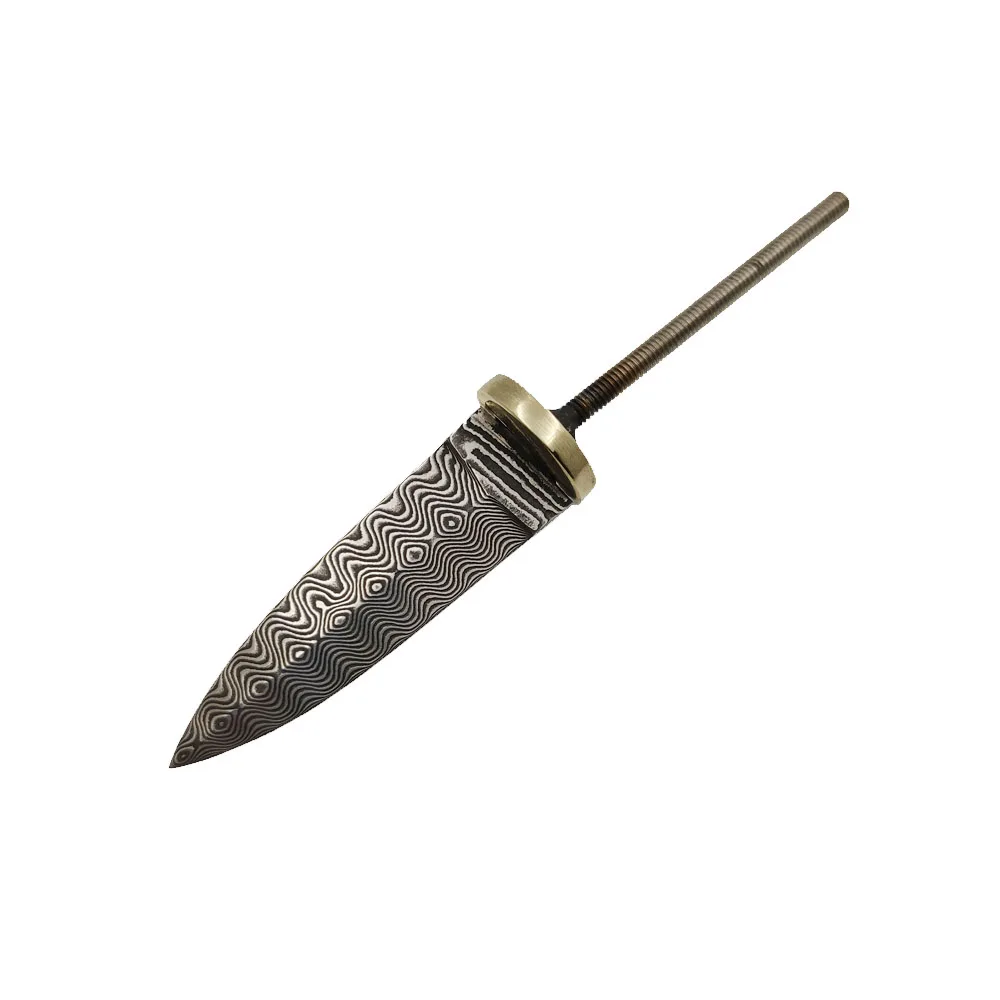 Vintage Collectible Knives - Vintage Damaszener Stahl Teemesser-Rohling, handgeschmiedetes Einlegewerkzeug,