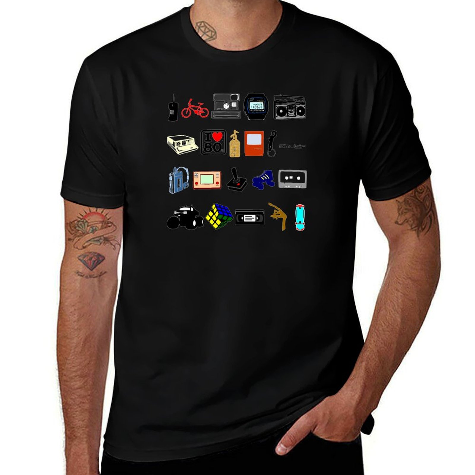 Collectible Vintage T Shirts - 1980er Retro Vintage Memorabilia Collection T-Shirt